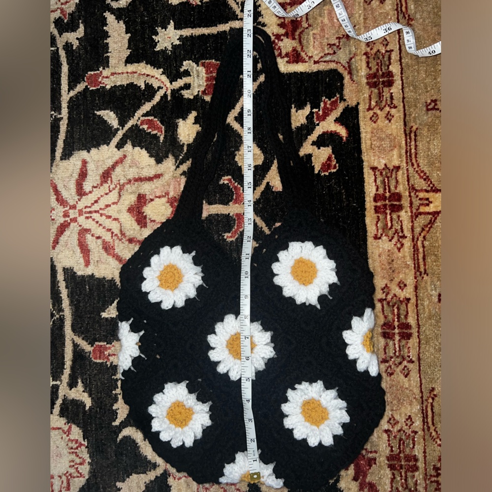 🌼Hand Crocheted Daisy Tote!🌼🥰 - Picture 12 of 14